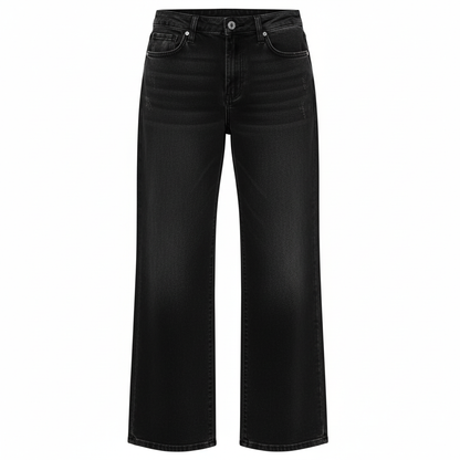 Stretch Wide-Leg Baggy Jeans