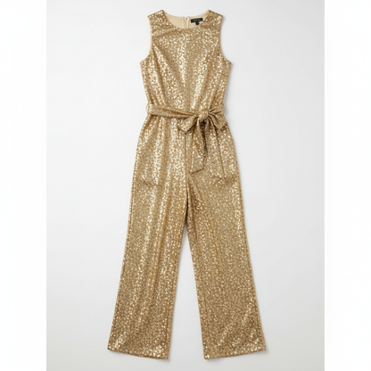 Glamour Sequin Wide-Leg Jumpsuit