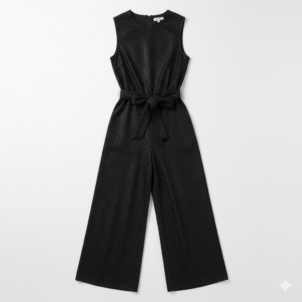 Glamour Sequin Wide-Leg Jumpsuit