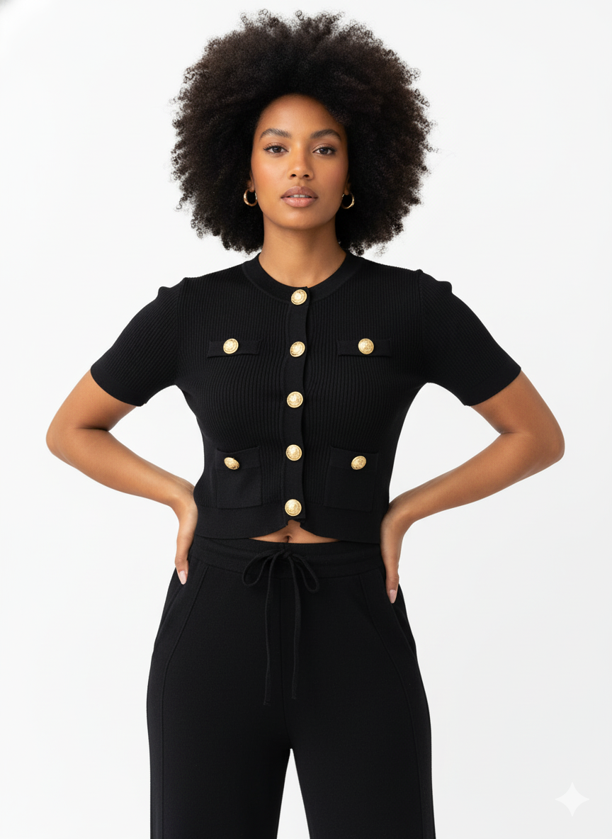 Ribbed Knitted Top – Effortless Elegance