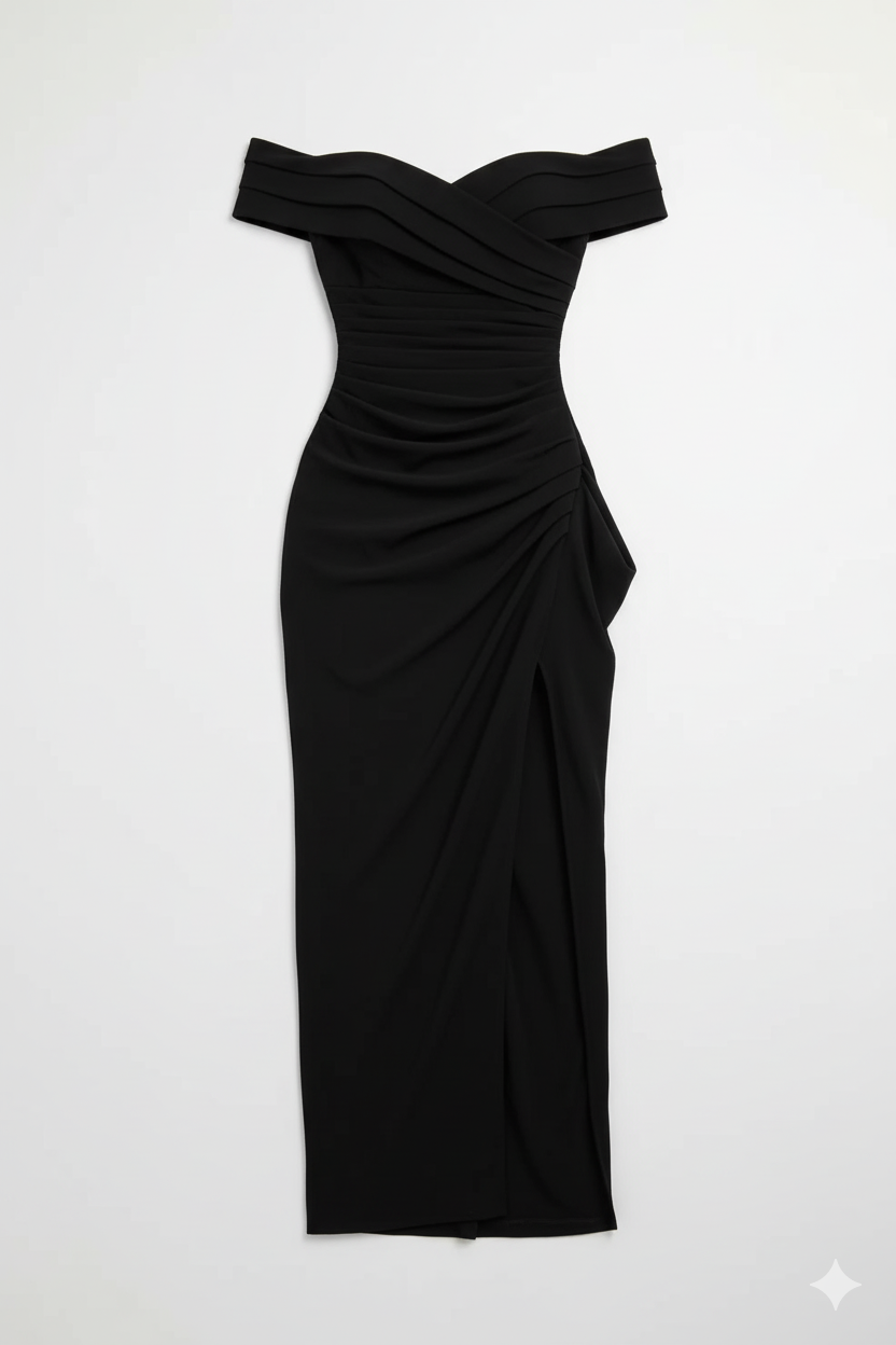 Sculpted Elegance Maxi Dress