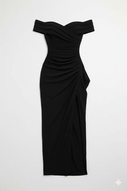 Sculpted Elegance Maxi Dress