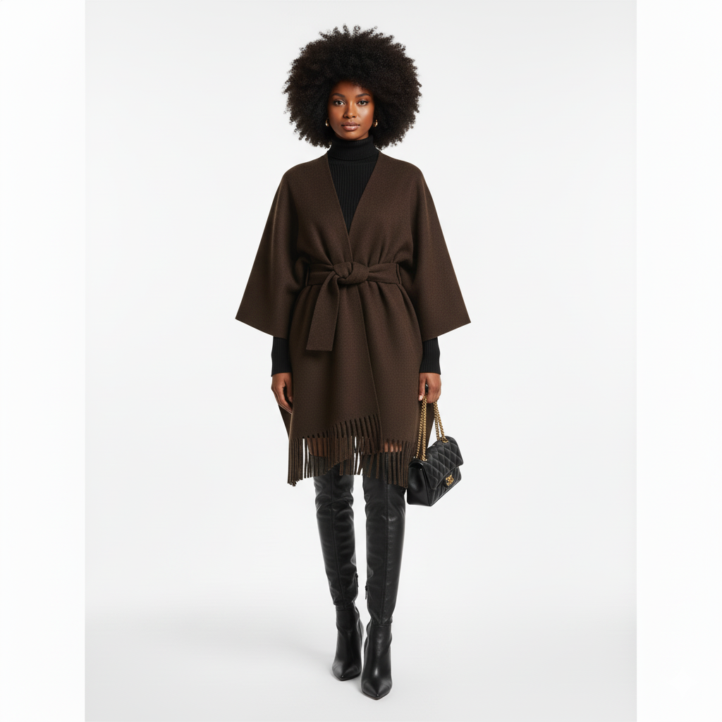 Chocolate Cape Jacket