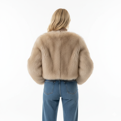 Pink Faux For Jacket