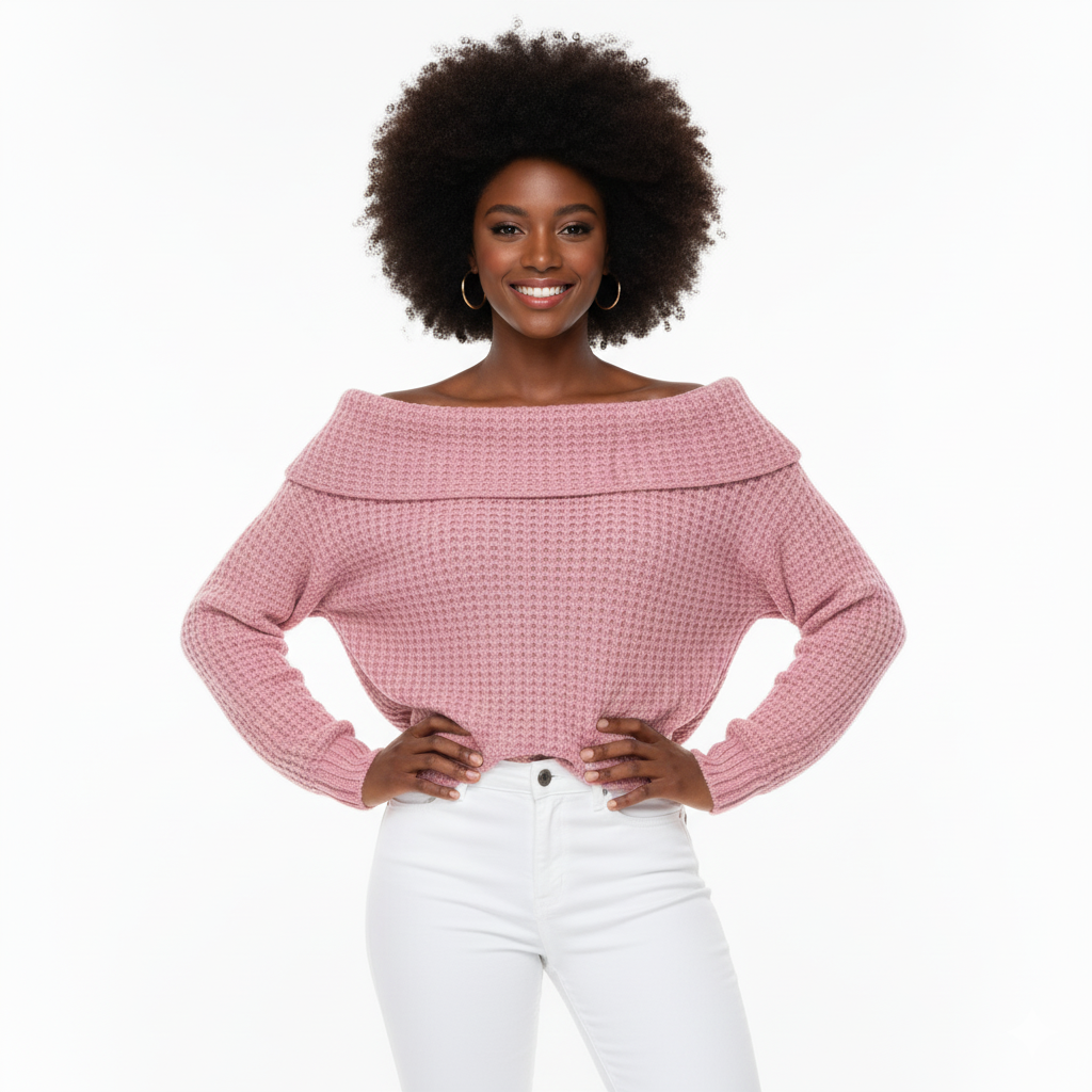 Elegant Off-Shoulder Knit Top