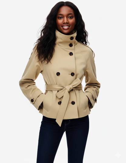 Chic Short Trench Coat