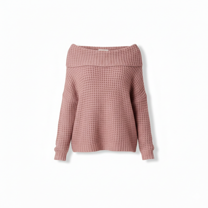 Elegant Off-Shoulder Knit Top