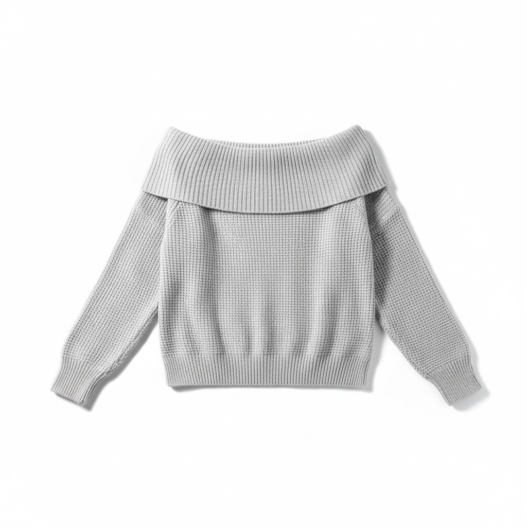 Elegant Off-Shoulder Knit Top