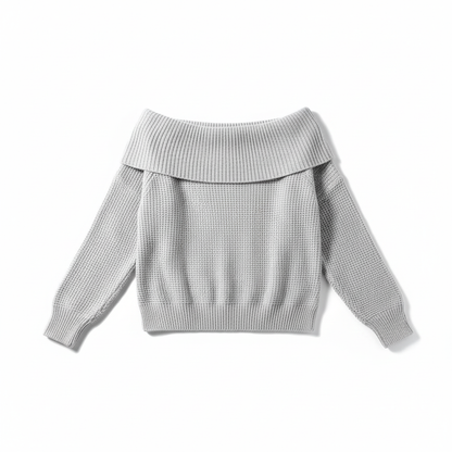 Elegant Off-Shoulder Knit Top