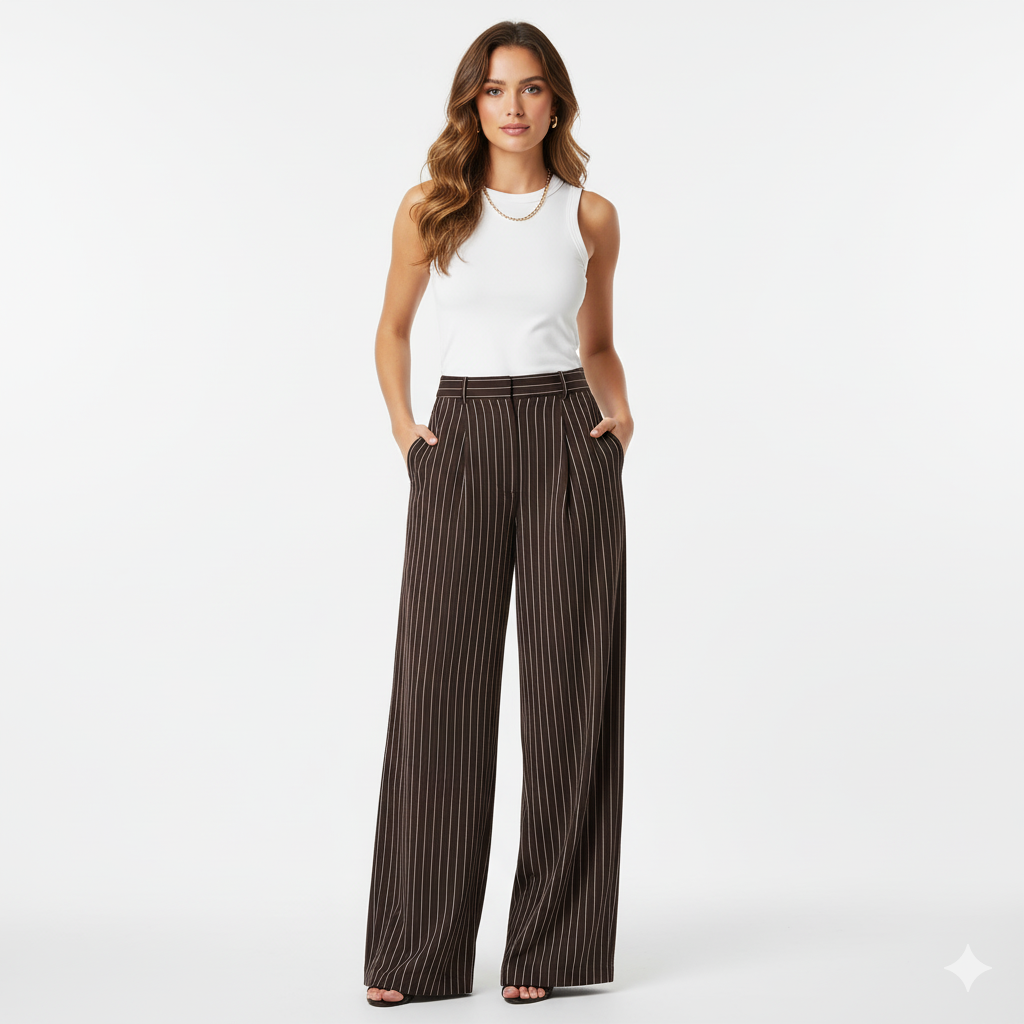 Tailored Pinstripe Trousers