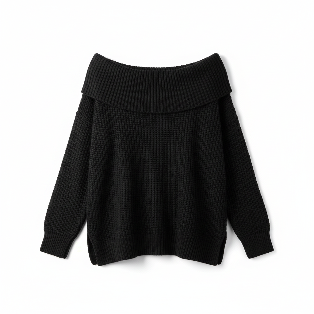 Elegant Off-Shoulder Knit Top