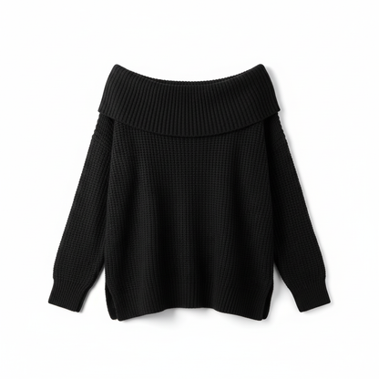 Elegant Off-Shoulder Knit Top