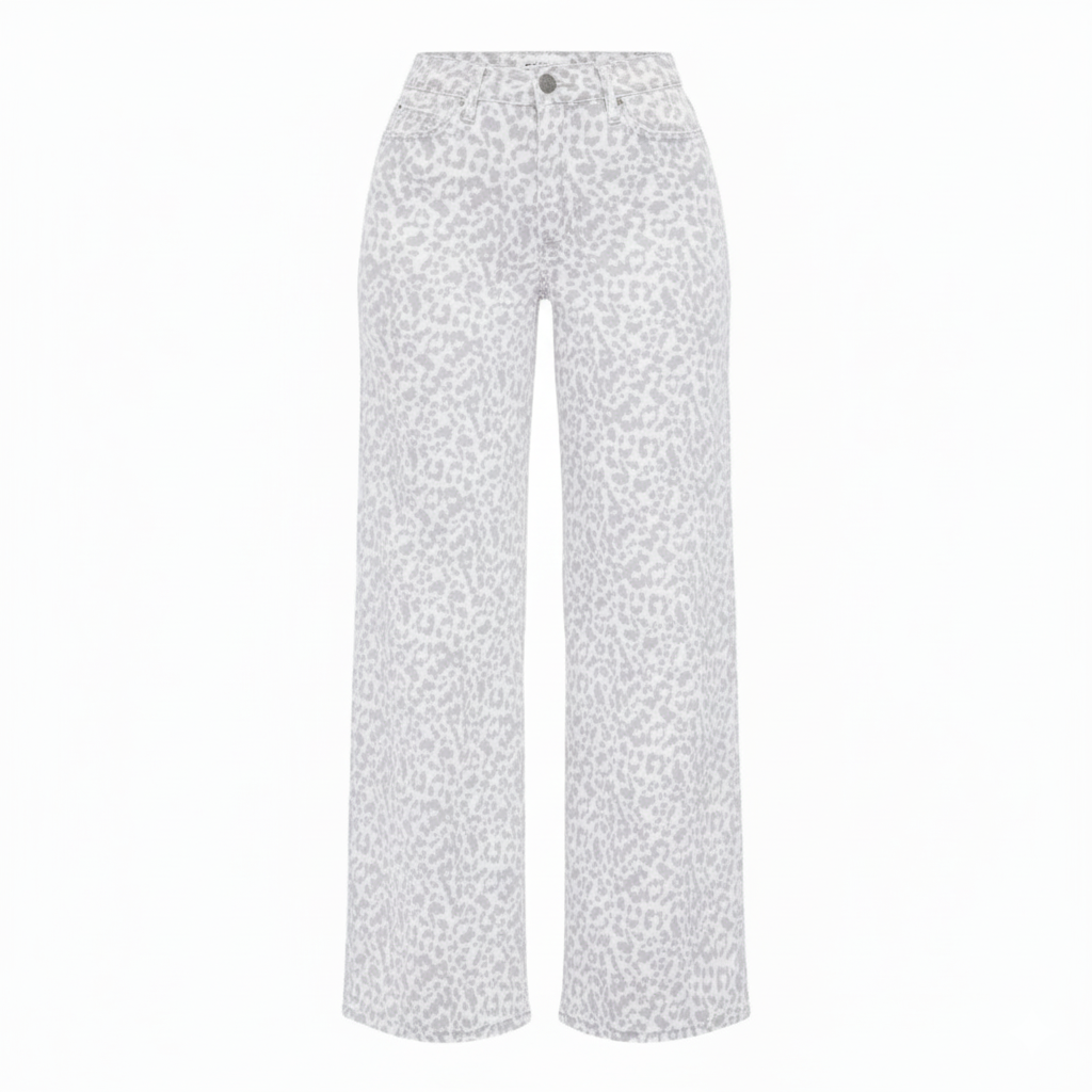 Stretch Wide-Leg Baggy Jeans