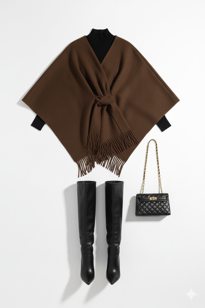 Chocolate Cape Jacket