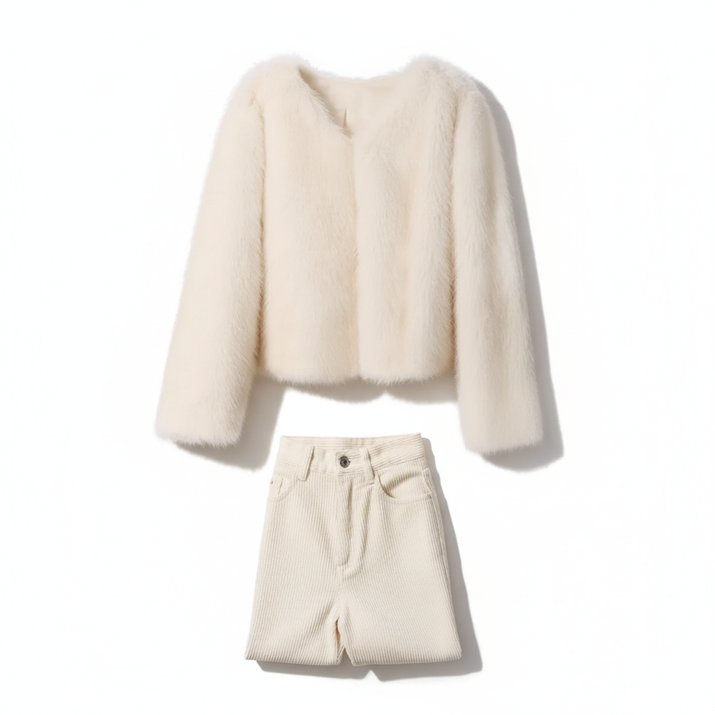 Pink Faux For Jacket