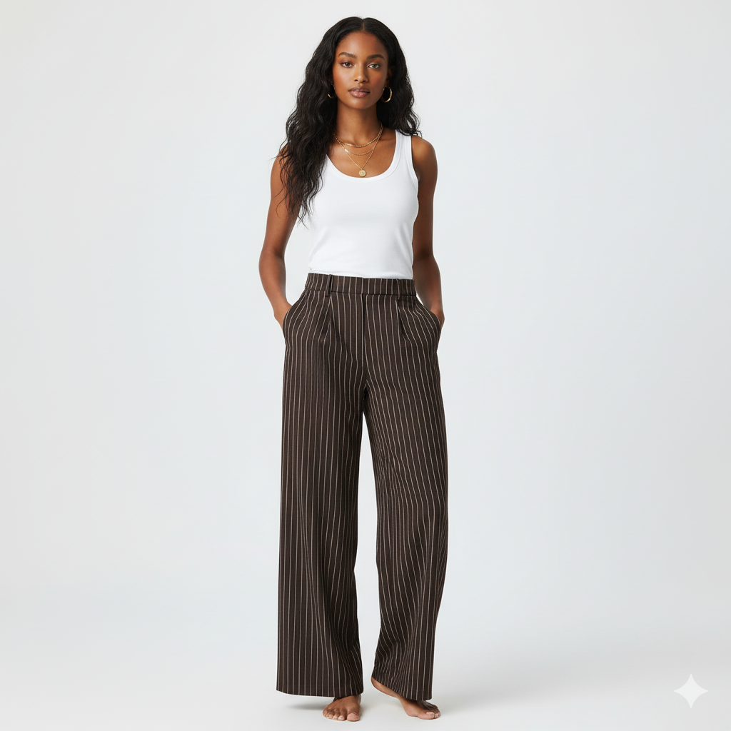 Tailored Pinstripe Trousers