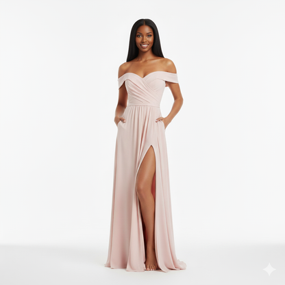 Sculpted Elegance Maxi Dress
