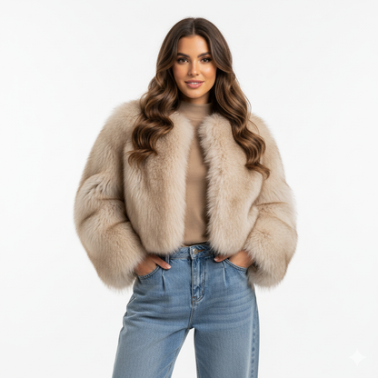 Pink Faux For Jacket