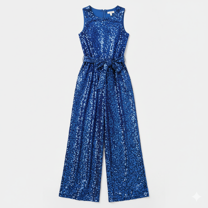 Glamour Sequin Wide-Leg Jumpsuit