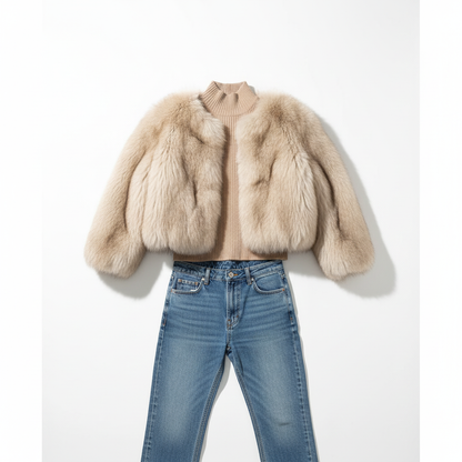 Pink Faux For Jacket