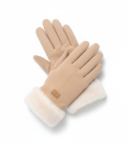 Women’s Suede Winter Sport Gloves – Touchscreen Compatible