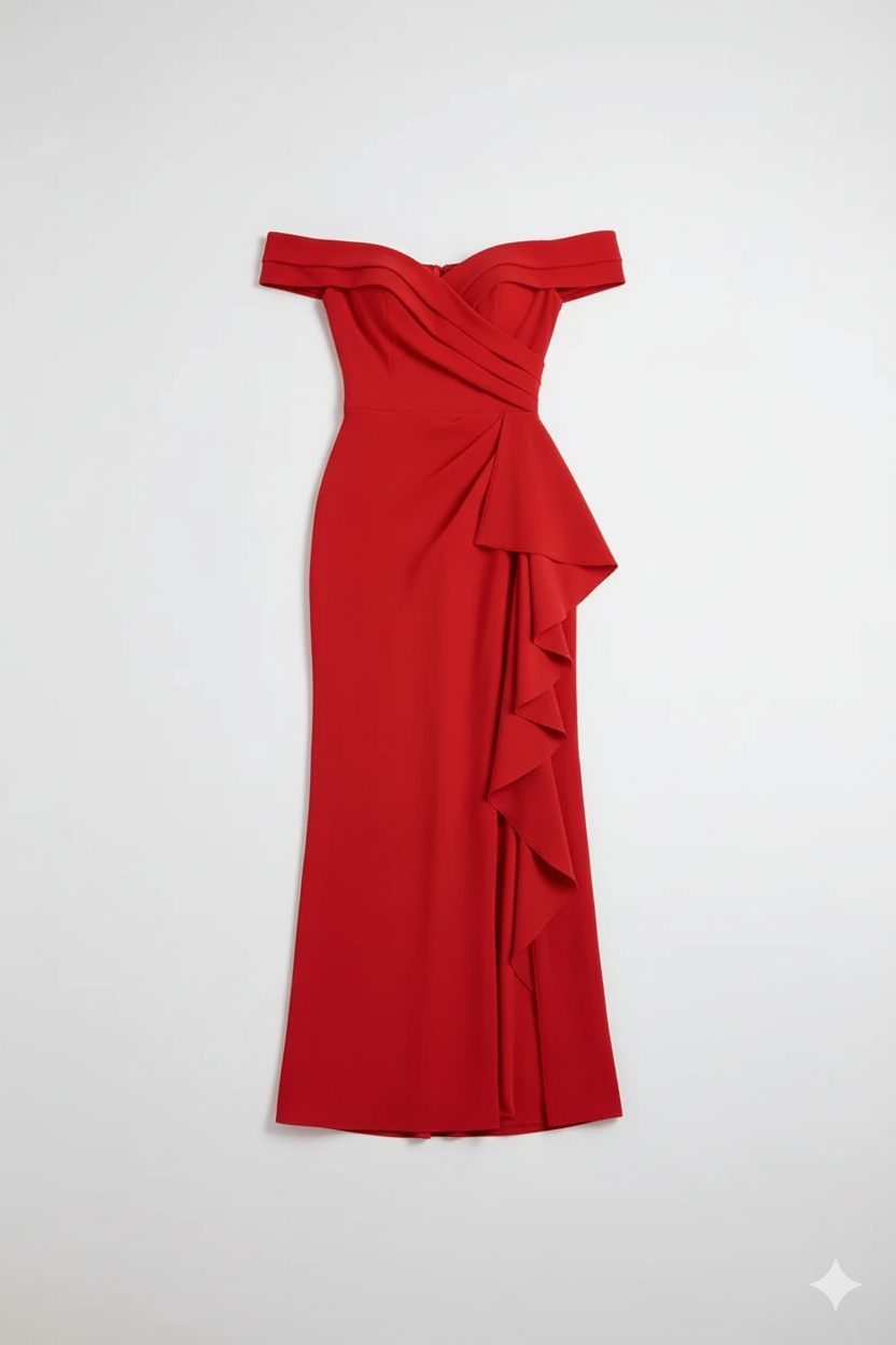 Sculpted Elegance Maxi Dress