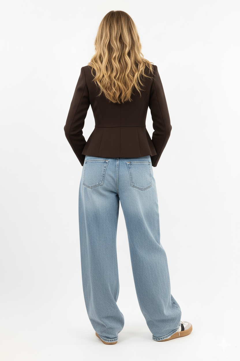 Balloon Fit Stretch Jeans