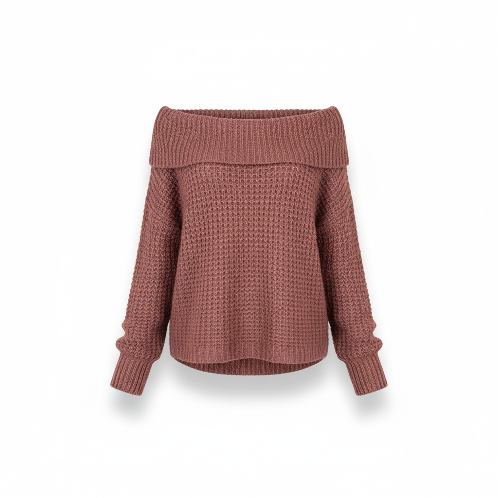 Elegant Off-Shoulder Knit Top