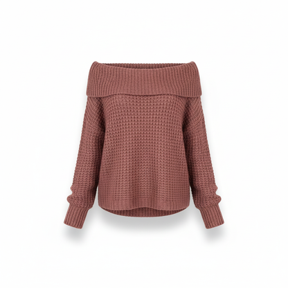 Elegant Off-Shoulder Knit Top