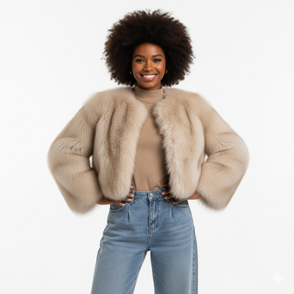 Pink Faux For Jacket