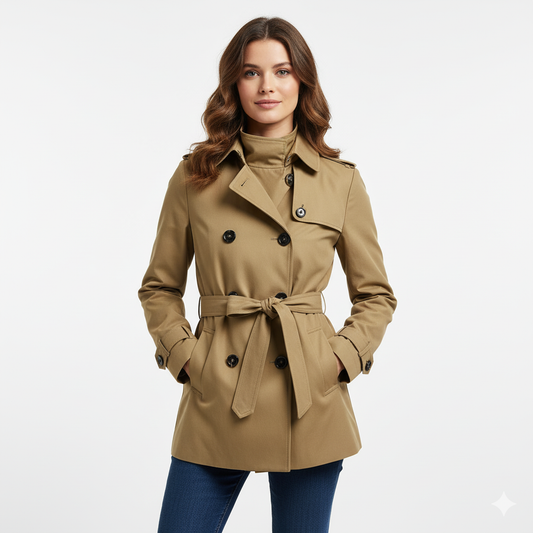 Chic Short Trench Coat