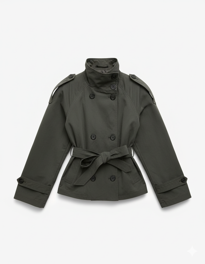 Chic Short Trench Coat