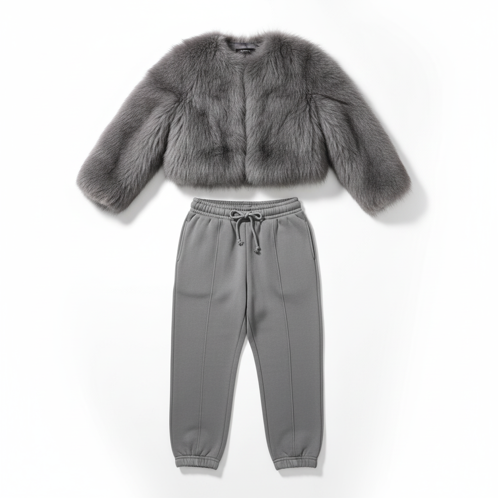 Pink Faux For Jacket