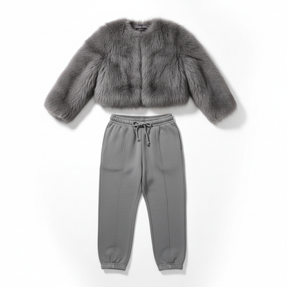 Pink Faux For Jacket