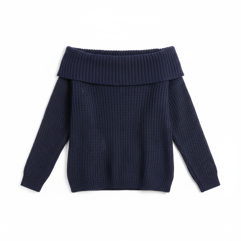 Elegant Off-Shoulder Knit Top