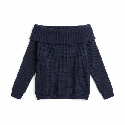 Elegant Off-Shoulder Knit Top