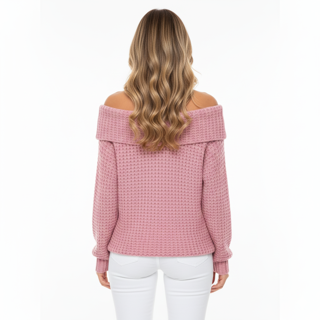 Elegant Off-Shoulder Knit Top