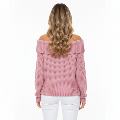 Elegant Off-Shoulder Knit Top