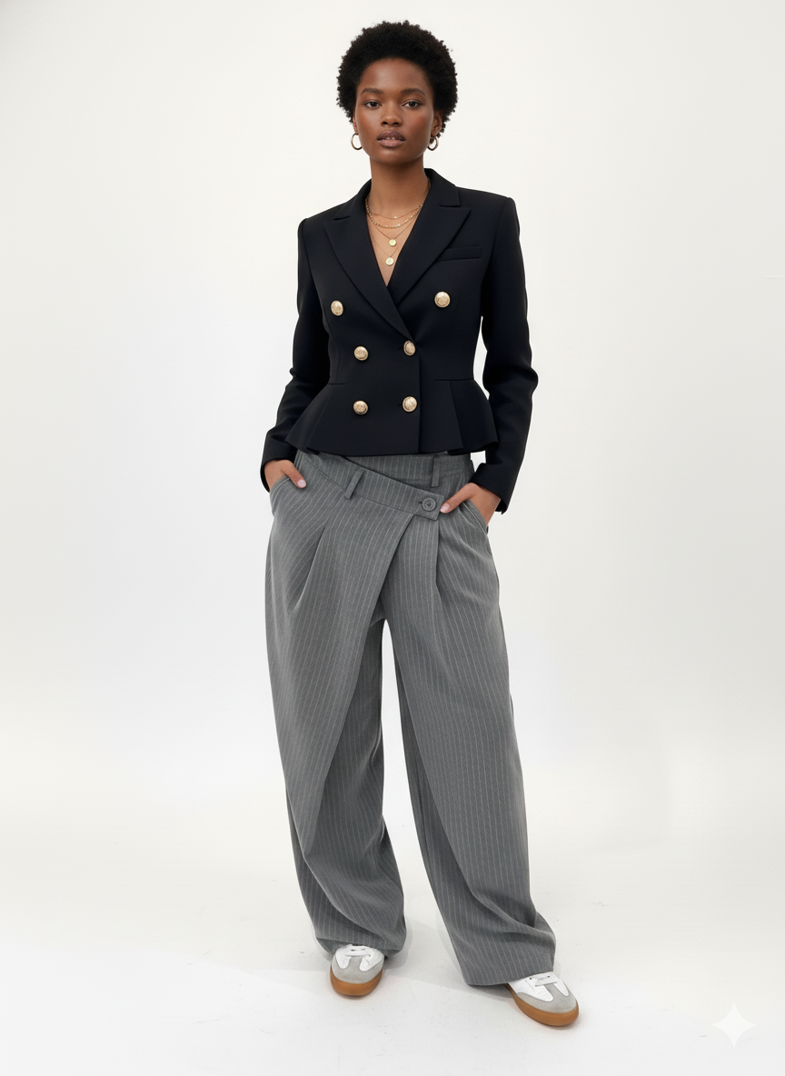 Striped Tailored Trousers