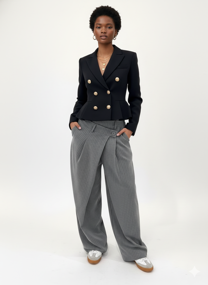 Striped Tailored Trousers