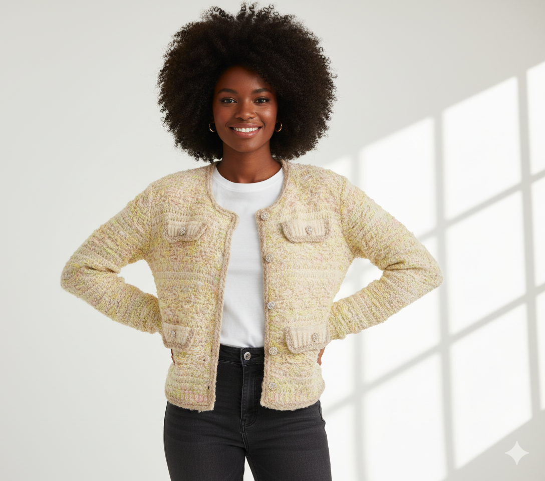 Cosy Ribbed Knit Cardigan