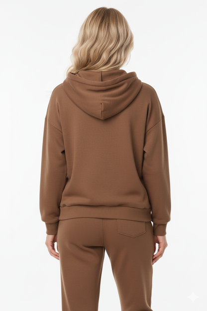 Women’s Drop Shoulder Drawstring Hoodie