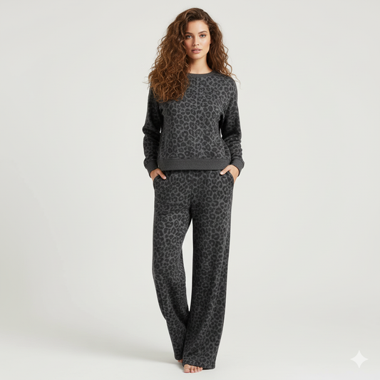 Leopard Print Cozy Sweatpants