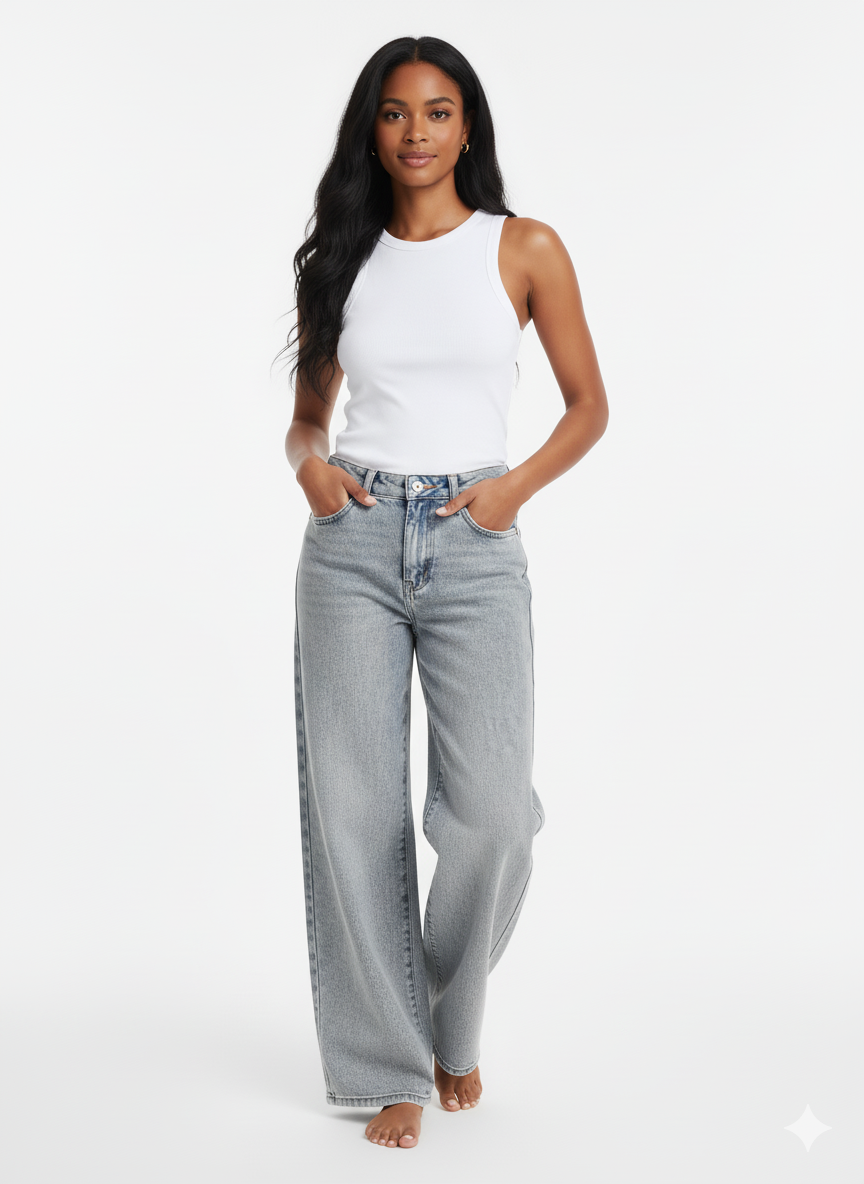 Classic Straight Fit Denim Jeans