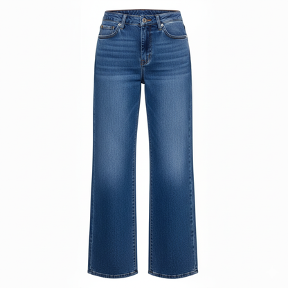 Stretch Wide-Leg Baggy Jeans