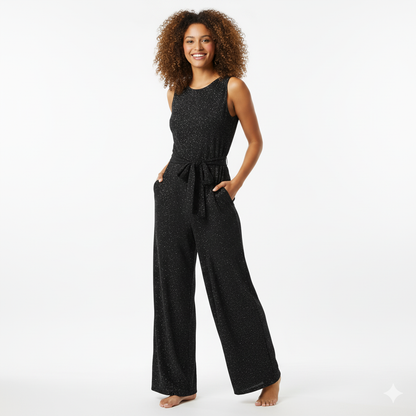 Glamour Sequin Wide-Leg Jumpsuit