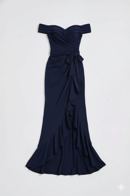 Sculpted Elegance Maxi Dress