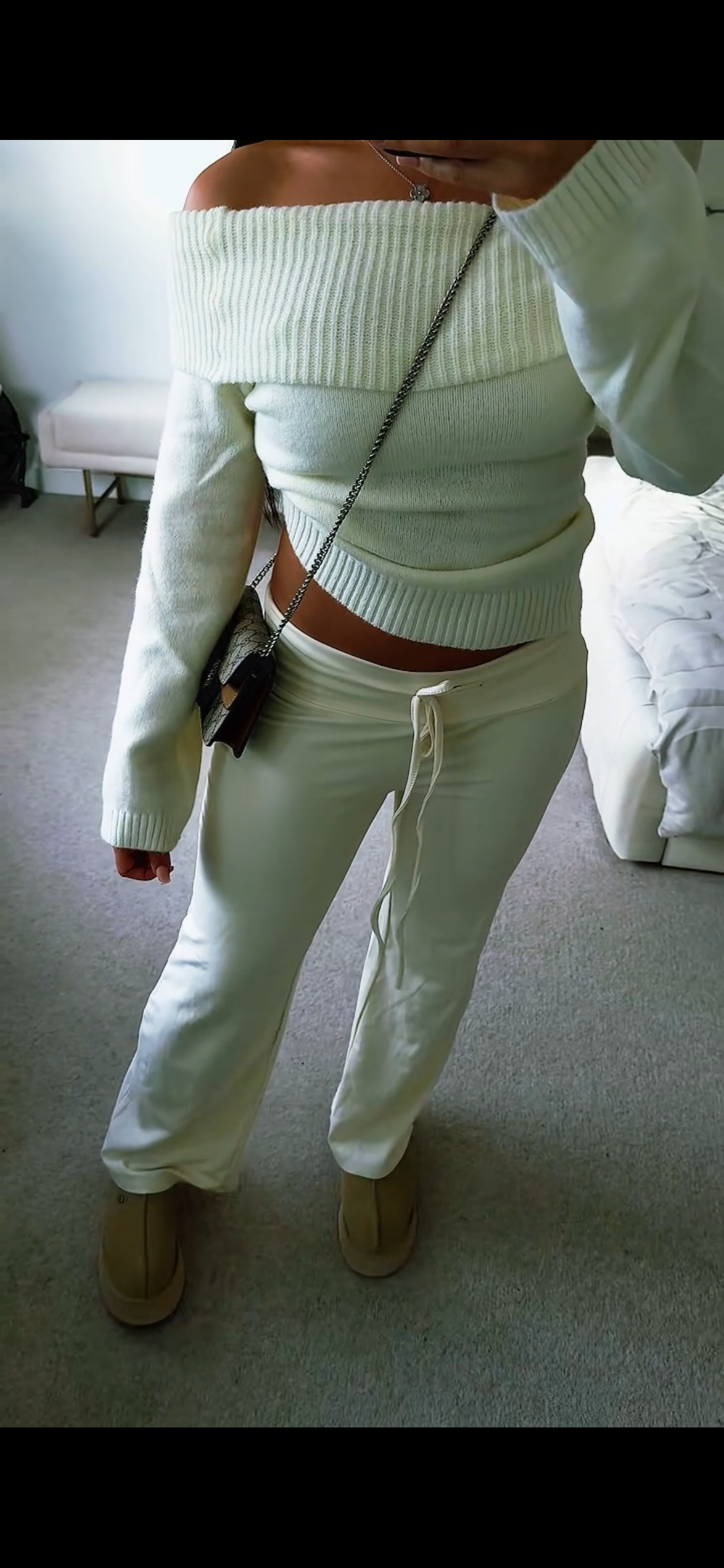 Elegant Off-Shoulder Knit Top