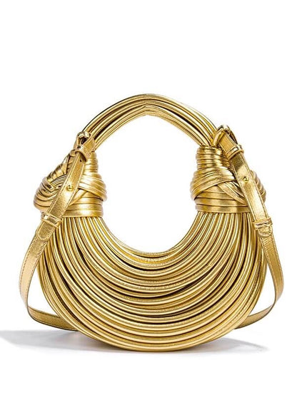 Knotted Braided Dumpling Shoulder Bag