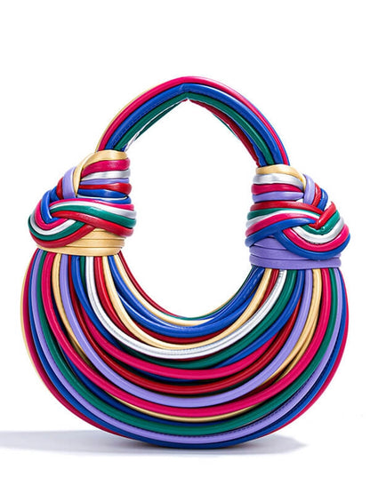 Knotted Braided Dumpling Shoulder Bag